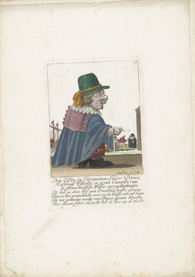 侏儒皮特斯-卡赫尔米斯-维塞勒（Piters Kahlmüß Wisseller）扮演的捕鲸船，约 1710 年
Den Edlen en Vornaemen Heer Piters Kahlmüß Wisseller, en groot Canzeler van de Groenlandische Walfis correspondenzien（标题见实物）
Il Callotto resurcitato oder Neu eingerichtes Zwerchen C 作者 不明