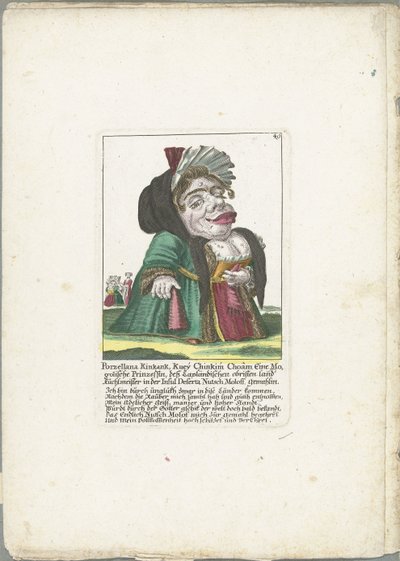 波泽拉娜-金康克漫画
Porzellana Kinkank，Kuey Chinkim Choâm A Mogolian Princess，deß Lapland obrissen land Kuchlmeister in der Insul Deserta Nutsch Moloff，gemahlin（物品上的标题）
Il Callotto resurcitato 或 Newly furnished（新装修 作者 马丁·恩格尔布雷希特（归因于）