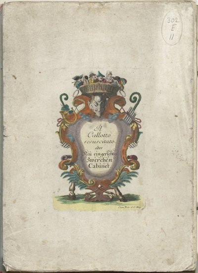 系列标题：Il Callotto resurcitato oder Neu eingerichtes Zwerchen Cabinet，约 1710 年
Il Callotto resurcitato oder Neu eingerichtes Zwerchen Cabinet（系列标题） 作者 马丁·恩格尔布雷希特（归因于）