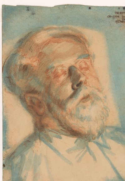 临终前的 Breitner（标题见实物） 作者 Martin Monnickendam（艺术家签名）