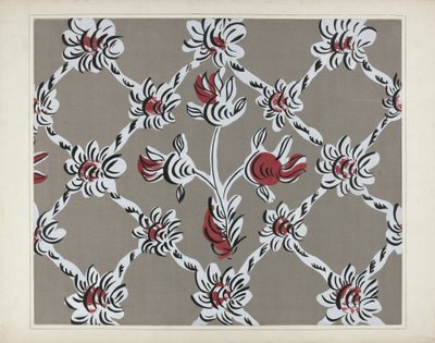 手绘墙详图，约1938年。 作者 马丁·帕蒂卡