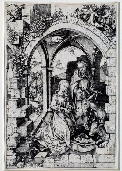 Martin Schongauer (1450-1491) 15世纪巴黎的自然画。 作者 马丁·尚高