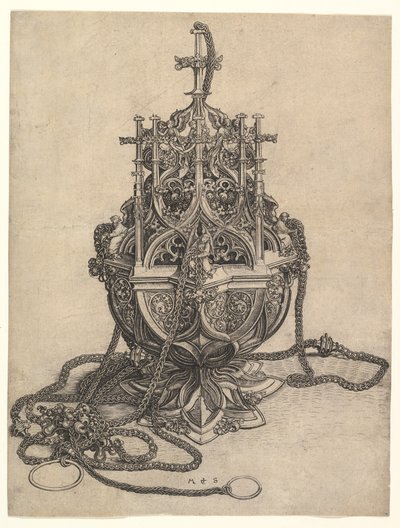 香炉，约。 1435-1491。 作者 马丁·尚高