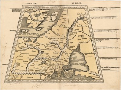 Martin Waldseemüller 绘制的 1513 年波罗的海、斯堪的纳维亚、波兰和东欧地图 作者 马丁·沃尔德西缪勒