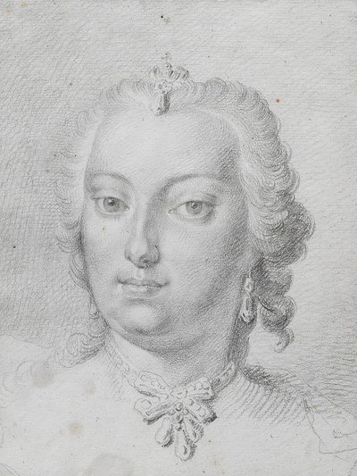 马丁-范梅滕的玛丽亚-特蕾莎 1741 年绘画作品 作者 马丁·范·梅滕斯