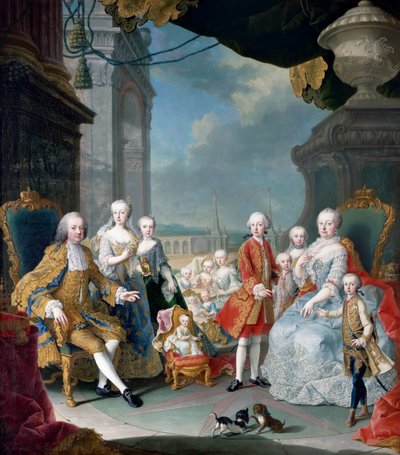 奥地利的玛丽亚·特蕾西亚（Maria Theresia）和弗朗西斯一世（Francis I）及其子女 作者 马丁·范·梅滕斯（Martin van Meytens）