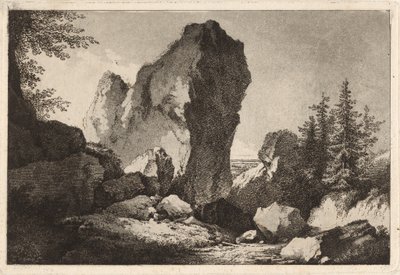山区风景与岩石的外景 作者 马丁·冯·莫利托