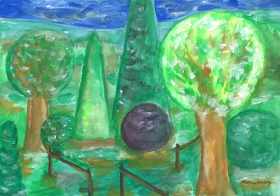 雨后的花园 作者 玛蒂娜·柯尼兹基（Martina Konitzky）