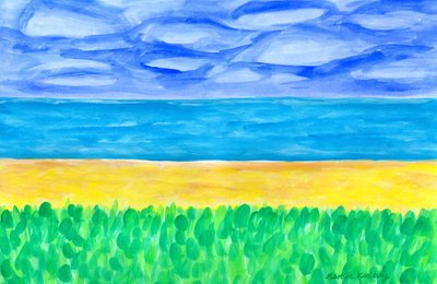 绿松石海的黄色沙滩 作者 玛蒂娜·柯尼兹基（Martina Konitzky）