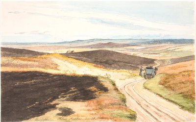 Hulvej in Tolne bakker，Vendsyssel，1833 年 5 月 21 日 作者 马蒂努斯·罗比（MartinusRørbye）