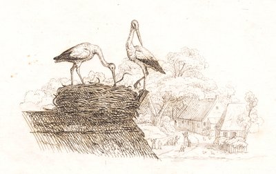 海伊为《半百儿童寓言》绘制的插图 作者 马蒂努斯·罗比（MartinusRørbye）