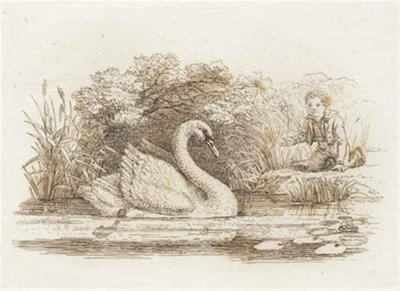 海伊为《半百儿童寓言》绘制的插图 作者 马蒂努斯·罗比（MartinusRørbye）