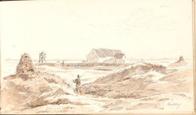 沙丘景观，作者：Råbjerg Kirke 作者 马蒂努斯·罗比（MartinusRørbye）