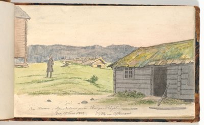 风景与农场 作者 马蒂努斯·罗比（MartinusRørbye）