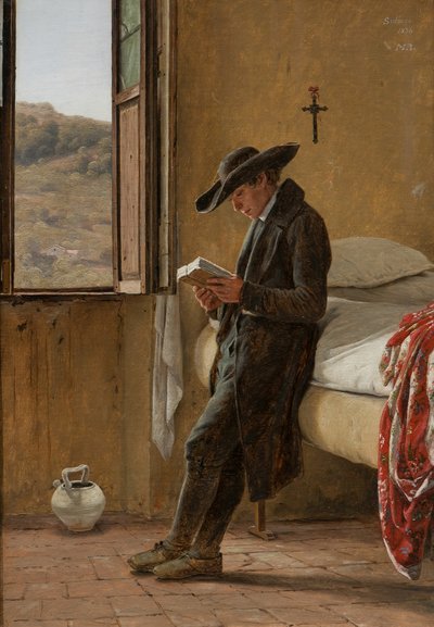 年轻教士雷丁，1836年。 作者 马蒂努斯·罗比（MartinusRørbye）