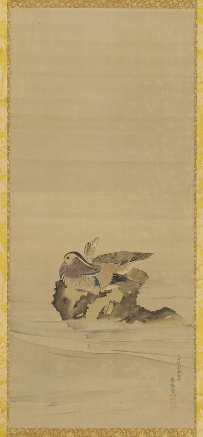 鸳鸯，江户时期，18世纪。 作者 丸山大京