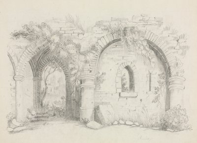 遗址，约1840年。 作者 玛丽·阿尔塔·尼姆斯