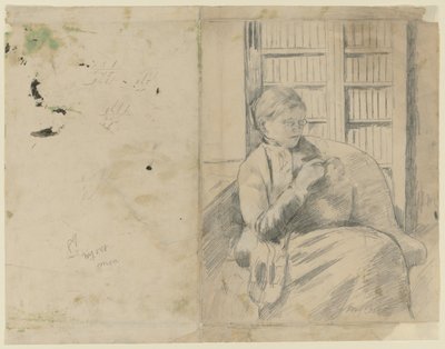 c。在资料库中编织，正反面c。在资料库中编织。 1881年。 作者 玛丽·卡萨特