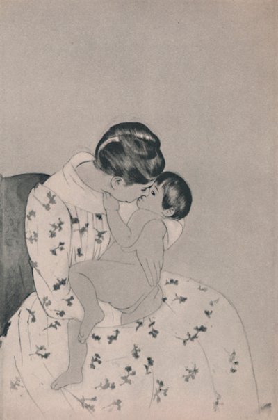 母亲和孩子，约1890年代，1946年 作者 玛丽·卡萨特