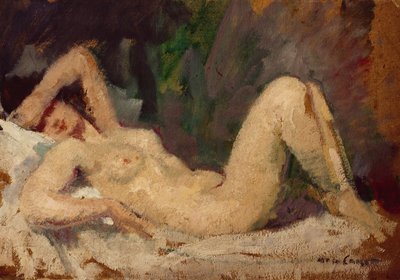 斜倚裸体 作者 Mary Cassatt