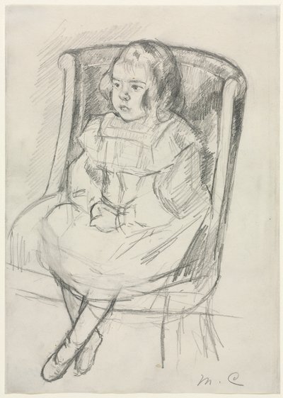 西蒙娜·席德（Simone Seated） 1903年。 作者 玛丽·卡萨特