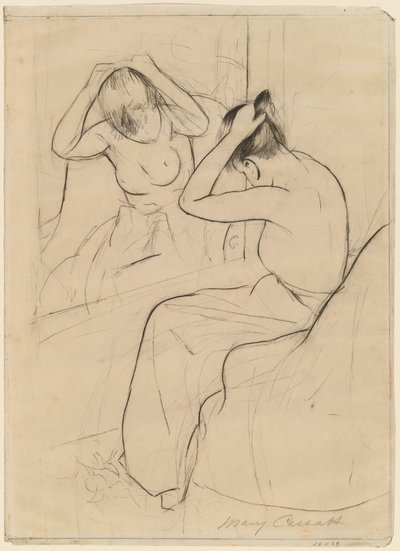 The Coiffure, 1891. 作者 玛丽·卡萨特