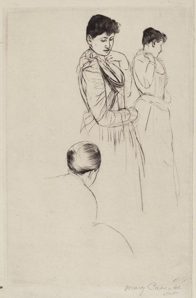装修，1890-1891。 作者 玛丽·卡萨特