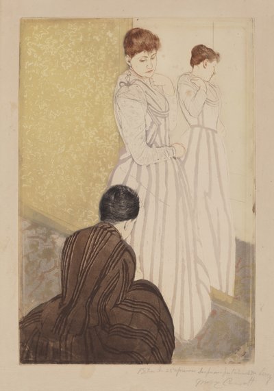 装修，1890-1891。 作者 玛丽·卡萨特
