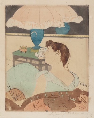灯》，1890-1891。 作者 玛丽·卡萨特