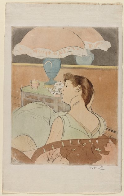 灯，1890-1891年。 作者 玛丽·卡萨特