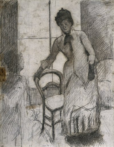 访客直肠，c。 1881年。 作者 玛丽·卡萨特