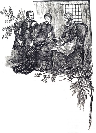 Parents with their blind daughter 作者 玛丽·艾伦·爱德华兹