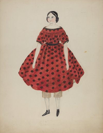 带中国头的娃娃，19351942年。 作者 玛丽·菲茨杰拉德