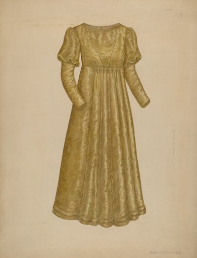 婚纱礼服，19351942。 作者 玛丽·菲茨杰拉德