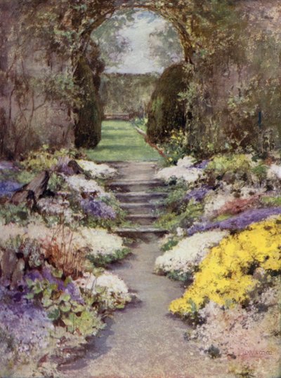 苏格兰花园：巴伯顿（彩色石版画） 作者 玛丽·乔治娜·韦德·威尔逊