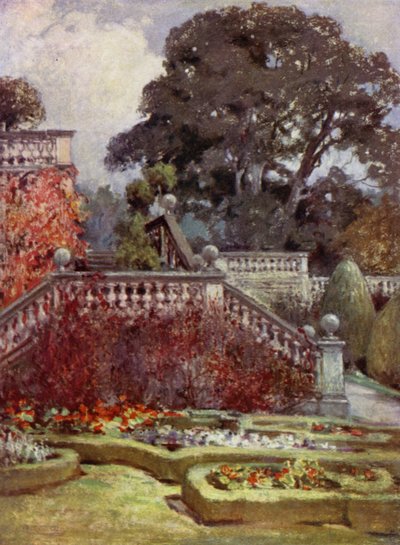 Scottish Gardens: Balcarres (colour litho) 作者 玛丽·乔治娜·韦德·威尔逊