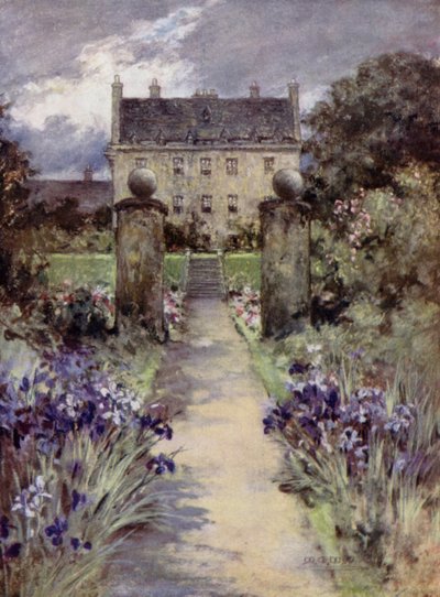 苏格兰花园。卡诺克（彩色平版印刷 作者 玛丽·乔治娜·韦德·威尔逊