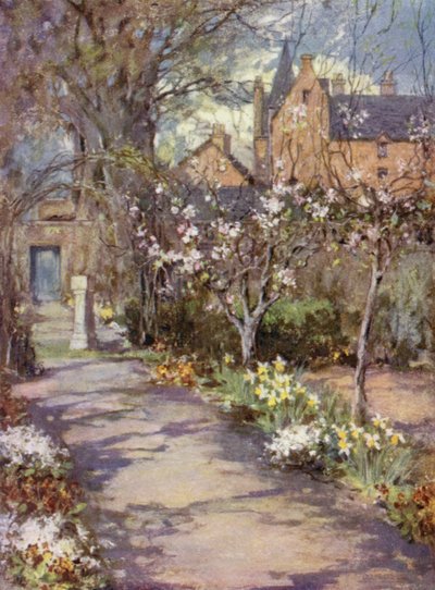 Scottish Gardens: Gartincaber (colour litho) 作者 玛丽·乔治娜·韦德·威尔逊