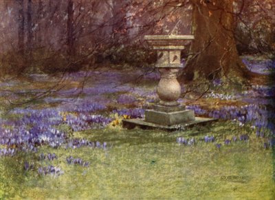 苏格兰花园。怀特豪斯（彩色印刷品 作者 玛丽·乔治娜·韦德·威尔逊