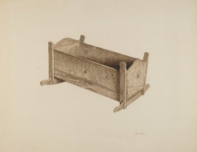 箱式摇篮，约1939年。 作者 玛丽·汉森