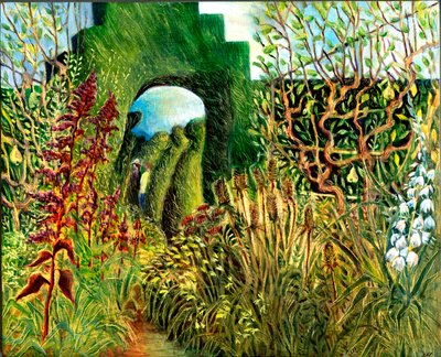 大迪克斯特：拓扑和花卉，2003 年（木板油画） 作者 玛丽·库珀