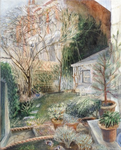 伦敦花园，2002（船上油画） 作者 玛丽·库珀