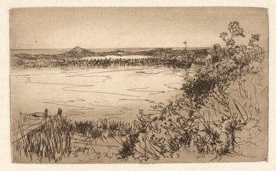 宁静的港湾/潮汐池塘 作者 玛丽·尼莫·莫兰（Mary Nimmo Moran）