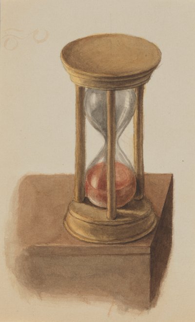 无题沙漏，约1872-1874年。 作者 玛丽·沃克斯·沃尔科特