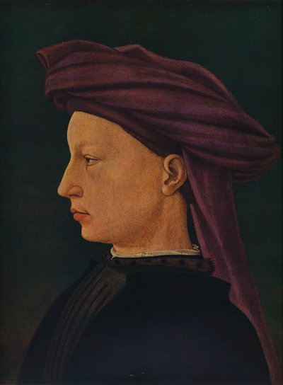 年轻人的轮廓画》，约1425年 作者 马萨乔·托马索