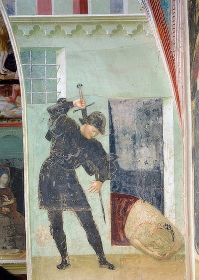 施洗约翰的斩首。 1435 作者 Tommaso Masolino da Panicale