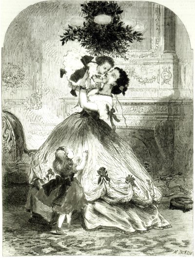 1865年（雕刻）“伦敦新闻画报”的“槲寄生” 作者 梅森·杰克逊