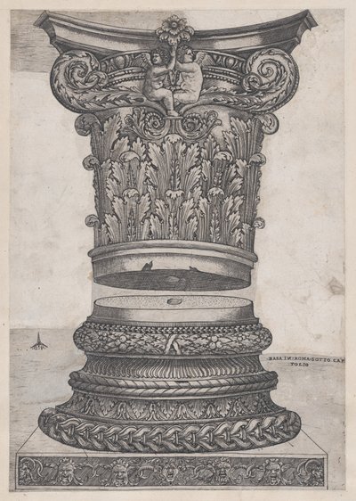Speculum Romanae Magnificentiae：装饰的资本和底座，约1537年，约1537年。 作者 遗传算法硕士
