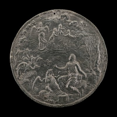 圣约翰在帕特莫斯创作启示录，1570年代 作者 大师 H.G