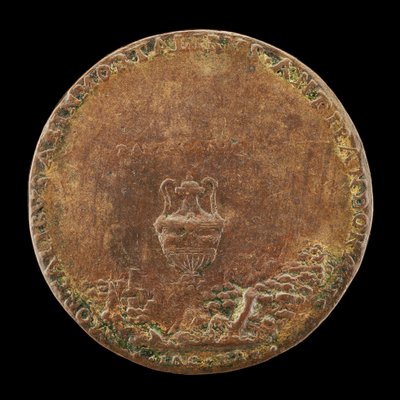 景观中的花瓶[背面]，1554年。 作者 IAC大师。市建局。